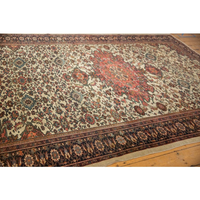 Textile Antique Farahan Sarouk Carpet - 7'1" X 10'2" For Sale - Image 7 of 9