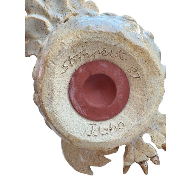 Vintage Studio Pottery Owl Bank For Sale - Image 4 of 7