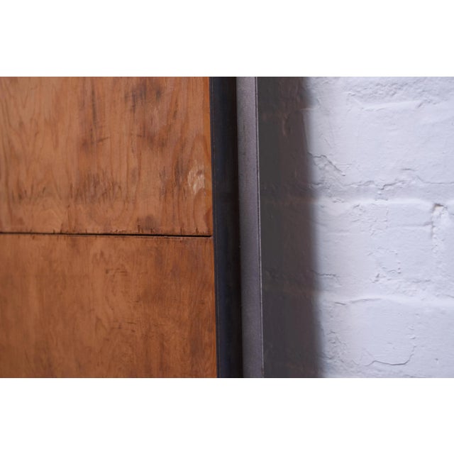 Industrial Substantial Contemporary Modern Industrial Steel Floor Mirror For Sale - Image 3 of 12