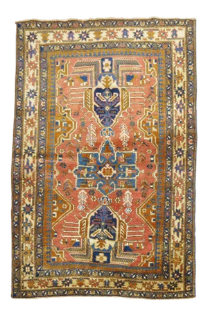 Antique Heriz , 3'4'' X 4'9''
