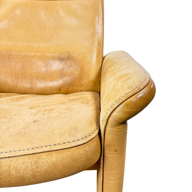 Mid-Century Swiss DS-50 Leather Lounge Chairs by de Sede, 1970s, Set of 2 For Sale - Image 6 of 15