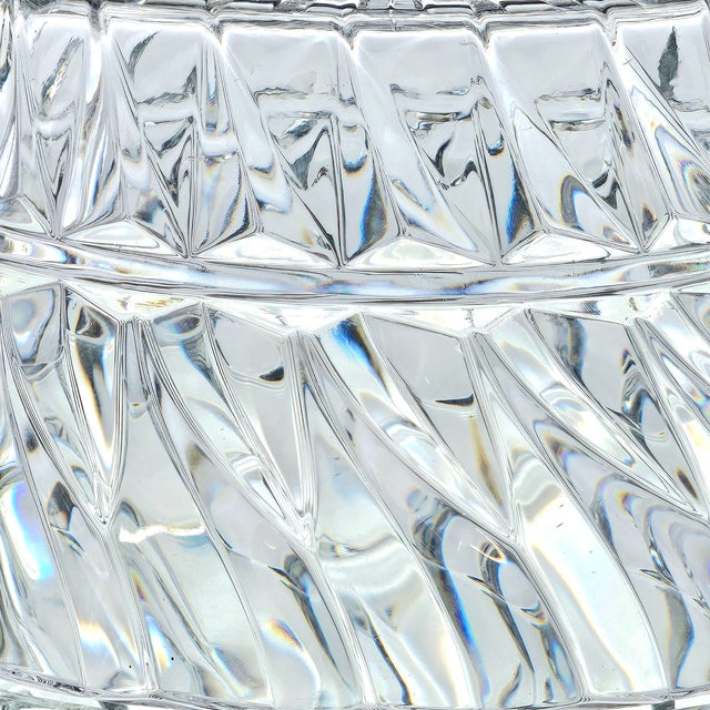Mikasa “Rainier” 9-Inch Heavy Cut Crystal Swirl Centerpiece Bowl – Japan For Sale In San Francisco - Image 6 of 12