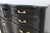 Black Lacquered French Provincial Chest of Drawers With Gilt Pulls by Tomlinson | Newly Refinished For Sale - Image 13 of 18