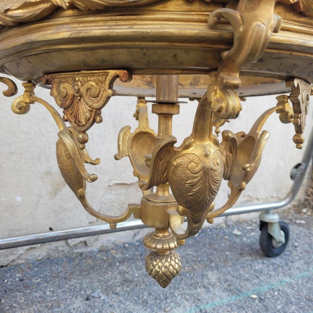 20th Century Gilt Bronze Lantern For Sale - Image 12 of 17