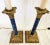 Vintage Brass Candlestick Column Lamps With Faux Marbre Accents- a Pair For Sale In West Palm - Image 6 of 13