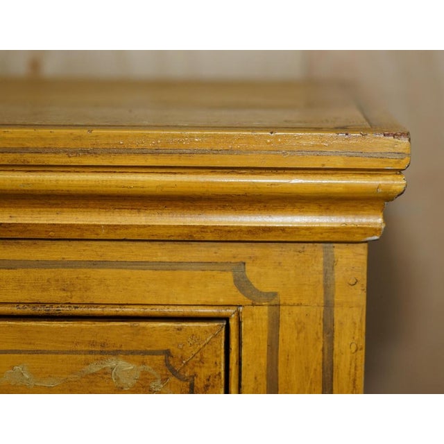 French Hand Painted Pine Housekeepers Sideboard, 1860s For Sale - Image 9 of 18