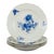 Blue Vintage German Dinner Plates in Porcelain from Meissen, 1920s, Set of 4 For Sale - Image 8 of 8