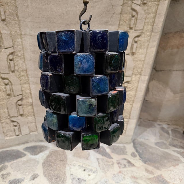 Pendant Light Brutalist Hand Crafted Mexico Felipe Delfinger Feders Mid Century Modern For Sale - Image 17 of 17