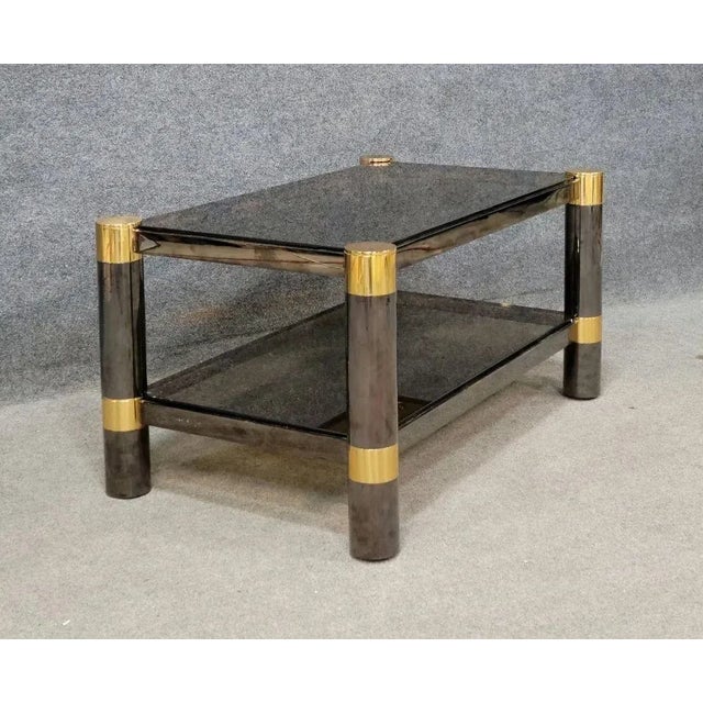Mid-Century Modern Signed Karl Springer Rectangular Coffee / Cocktail Table For Sale - Image 4 of 13