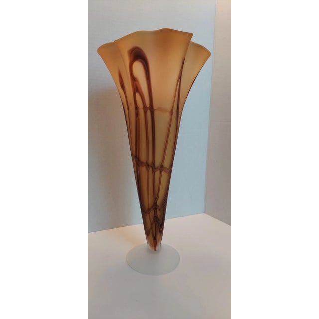 Contemporary Azerbaijan Vase, Essie Zareh Tall Blown Glass For Sale - Image 4 of 10