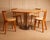 Vintage Italian Circular Dining Table in Wood and Metal, 1970s For Sale - Image 6 of 9