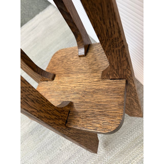 Arts & Crafts Mission Style Side Table For Sale In San Francisco - Image 6 of 12