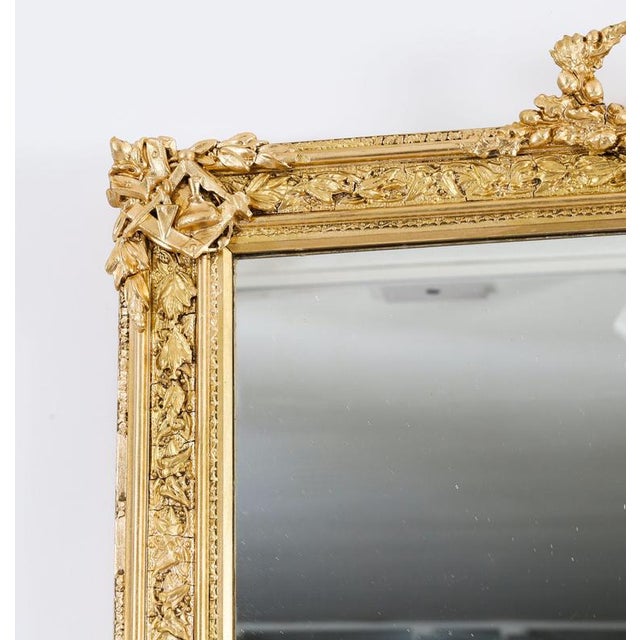 Gold 19th Century Antique Masonic Giltwood Mirror from Freemasons For Sale - Image 8 of 11