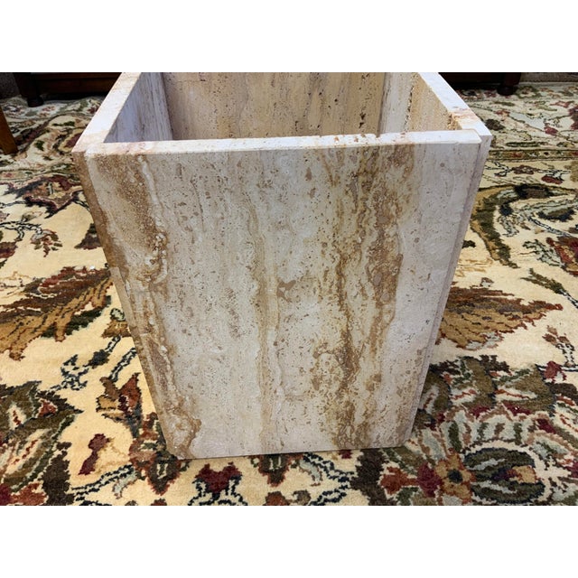 20th Century Travertine Side Table For Sale - Image 9 of 12