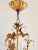 Metal Vintage Italian Gilt Tole Chandelier With Crystal Prisms. For Sale - Image 7 of 11
