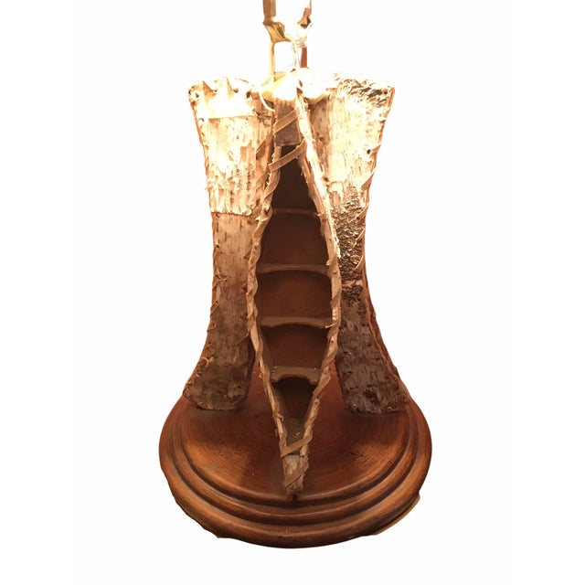 2000 - 2009 Arts and Crafts/Rustic Cabin Inspired Table Lamp For Sale - Image 5 of 12