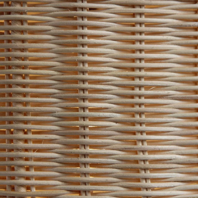 Raw Wicker Dome Pendant Light Large For Sale - Image 4 of 6