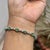 Handcrafted Emerald & Diamond Infinity Link Bracelet in 925 Sterling Silver For Sale - Image 10 of 14