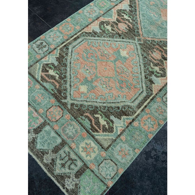 Turkish Oushak Rug 2'11" x 20'1" #20093 For Sale In Houston - Image 6 of 8