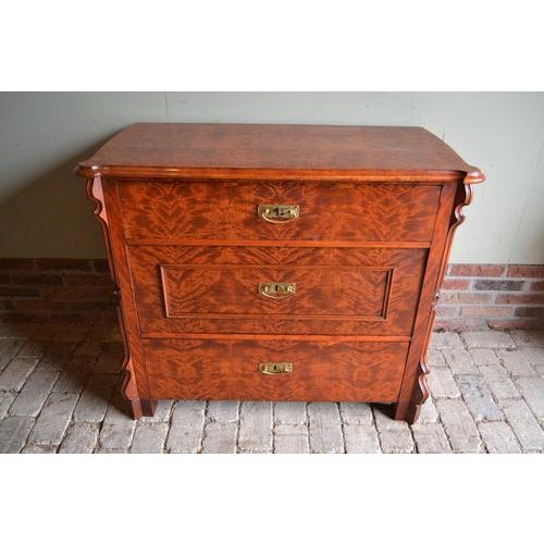 Brown Antique Mahogany Chest of Drawers For Sale - Image 8 of 10