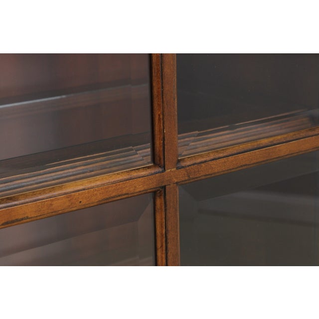 Ethan Allen Sliding Door Bookcase Cabinet For Sale - Image 12 of 18