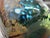 Suzanne Kindland Handblown Icefire Studio Art Glass Green Blue Mottled Vase For Sale - Image 10 of 12
