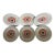 1960s Set of 6 French Cheese Plates For Sale