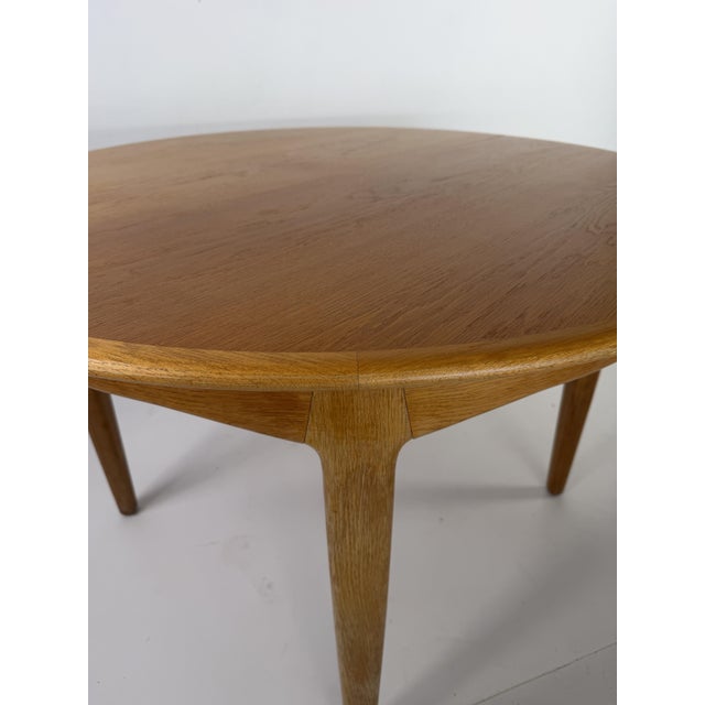Danish Modern Extendable Oak Dining Table by Henning Kjærnulf for Sorø Stolefabrik, 1960s For Sale - Image 9 of 16