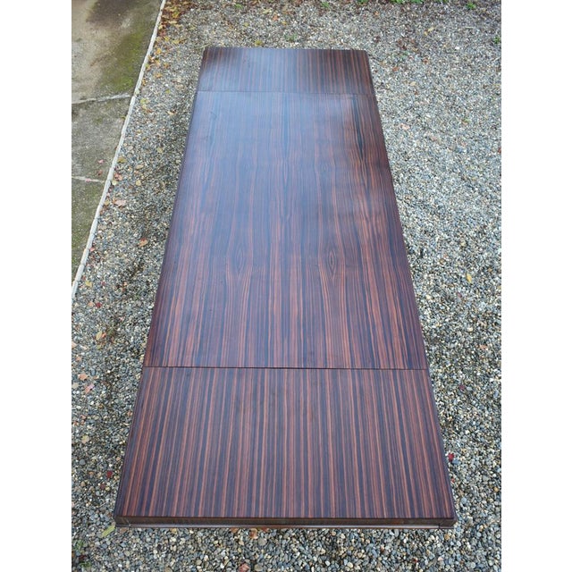 French Art Deco Style Macassar Ebony Dining Table For Sale - Image 18 of 18
