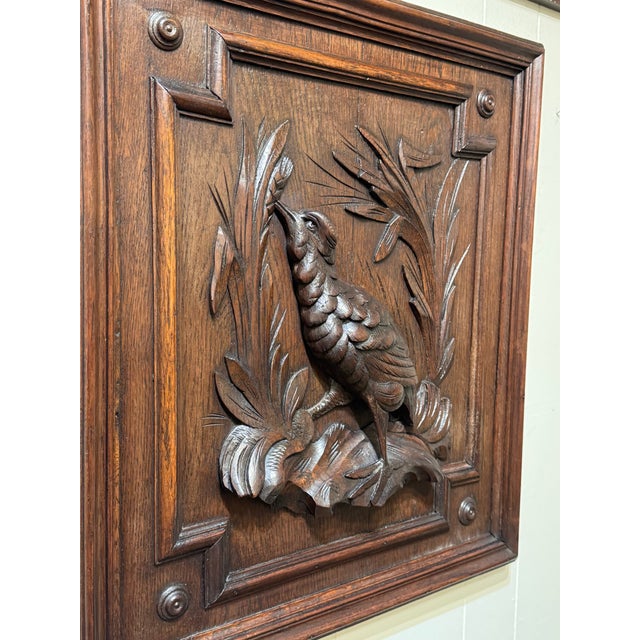 Wood Antique Black Forest Panels For Sale - Image 7 of 8