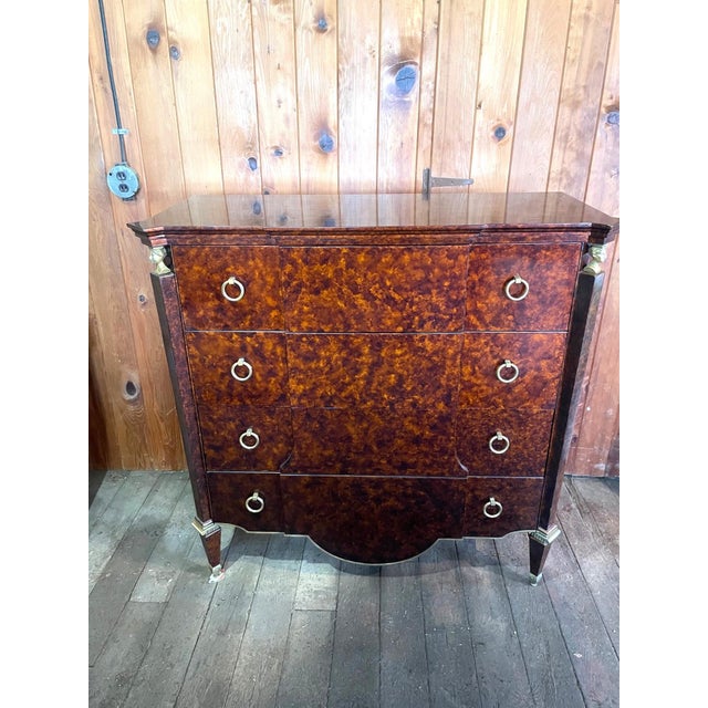 Late 20th Century Art Deco Style Lacquered Chest of Drawers For Sale - Image 12 of 12