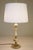 Metal 1920s French Art Nouveau Neo Classic Green Banded Onyx Marble Brass Table Lamp For Sale - Image 7 of 11