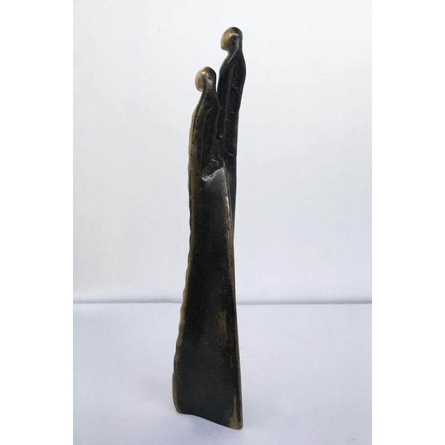 Vintage Italian Bronze Abstract Sculpture by Annie Lambert, 1985 For Sale - Image 17 of 18