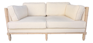 Worlds Away Llc. Linen and Oak Sofa