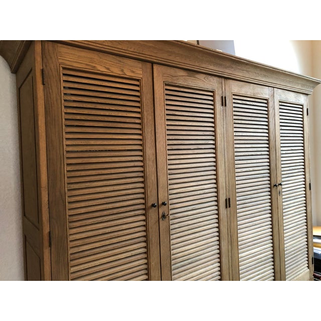 Restoration Hardware Shutter Double Armoire Chairish