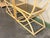 Boho Chic 84-Inch Rattan Half-Round Etageres With Smoked Glass Shelves - A Pair For Sale - Image 3 of 8
