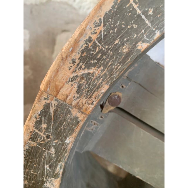 Early 19th Century Large Industrial French Circular Wood Factory Mold For Sale - Image 9 of 12