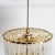 Clear Gold Glass Rod Chandelier by Sciolari, 1970s For Sale - Image 6 of 13