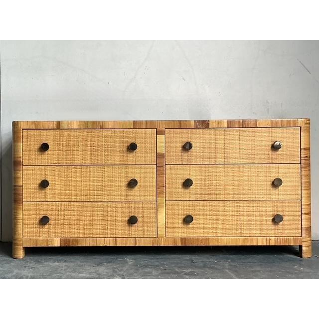 This exceptional long dresser by the prestigious New York firm Bielecky Brothers represents the pinnacle of American-made...