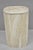 Modern Vintage Postmodern Travertine Stone Small 20" Modern Pedestal Stand Side Table For Sale - Image 3 of 13