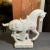 Figurative Mid 20th Century White Glaze Ceramic Horse Figurine For Sale - Image 3 of 10