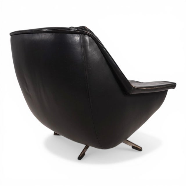 ESA 802 Lounge Chair in Black Leather from Werner Langenfeld, 1970s For Sale - Image 13 of 18