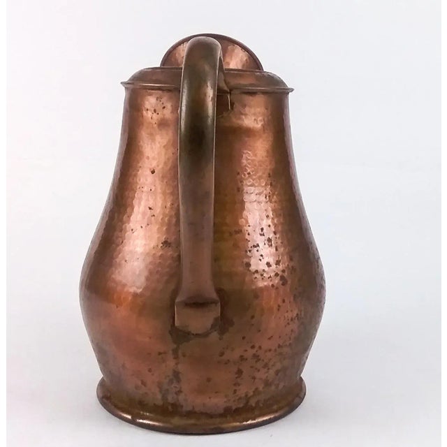 Copper Vintage Hand Formed American Copper Plated Watering Can For Sale - Image 8 of 11