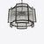 The small Monte Carlo chandelier features bronze finished metalwork, enclosing clear glass rods to create a timeless look...
