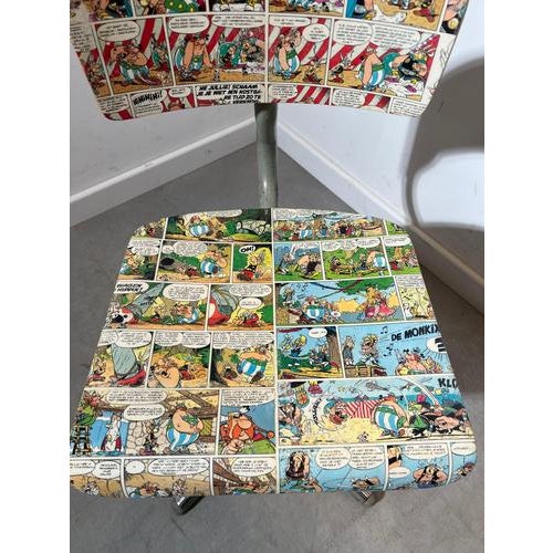 Vintage Comic Print Stool For Sale - Image 4 of 5