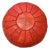 Contemporary Moroccan Leather Pouf Ottoman Cover For Sale