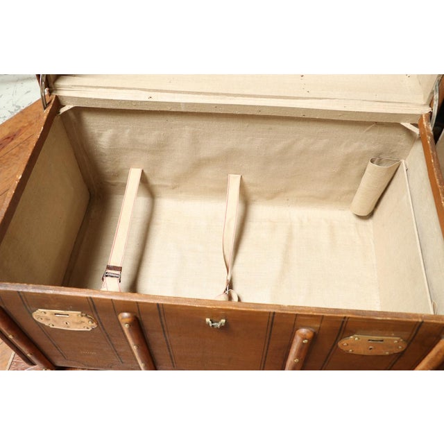 Curved Mail Trunk with Key, 1920s For Sale - Image 3 of 11