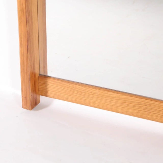 Large Vintage Wooden Mirror For Sale - Image 6 of 8