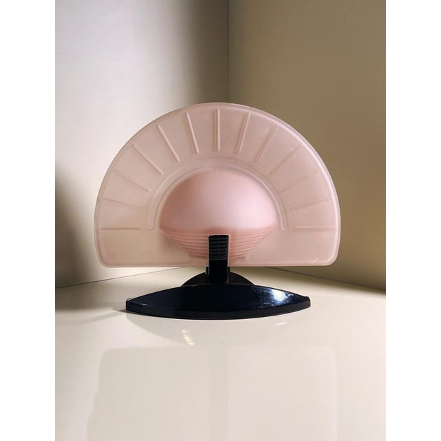 Italian Art Deco Fan Table Lamp by Vincenzo Missanelli for Ladue, 1980s For Sale - Image 9 of 13