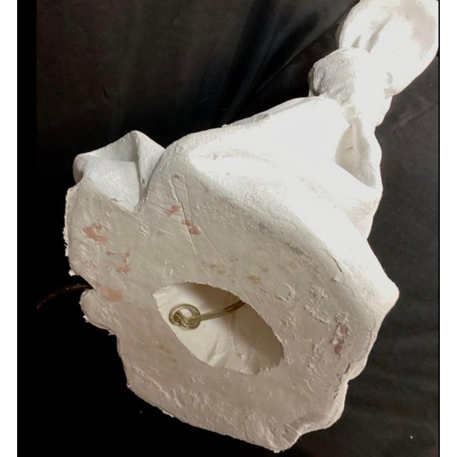 Pair of Draped Plaster Lamps, Style of John Dickinson For Sale - Image 10 of 11